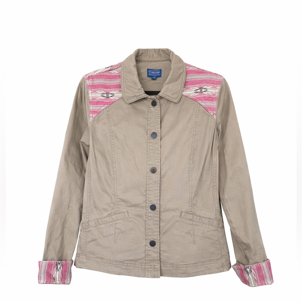 Pendleton Southwestern Print Stretch Cotton Utility Jacket Medium